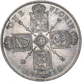 1918 Florin - George V British Silver Coin - Nice