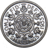 1953 Proof Florin (Cameo) - Elizabeth II British  Coin - Superb