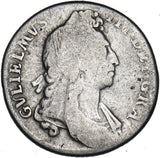 1696 Shilling - William III British Silver Coin