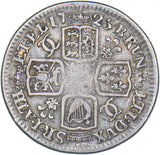 1725 WCC Shilling - George I British Silver Coin