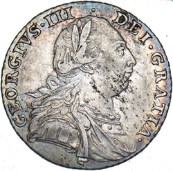 1787 Shilling - George III British Silver Coin - Nice