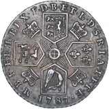 1787 Shilling - George III British Silver Coin - Very Nice