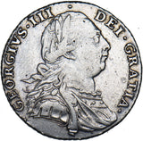 1787 Shilling - George III British Silver Coin - Nice