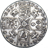 1787 Shilling - George III British Silver Coin - Nice