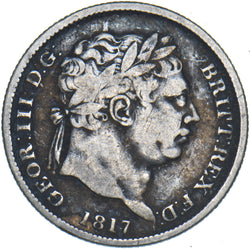 1817 Shilling - George III British Silver Coin