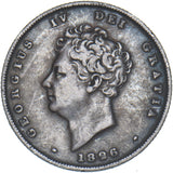 1826 Shilling - George IV British Silver Coin - Nice