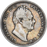1834 Shilling - William IV British Silver Coin