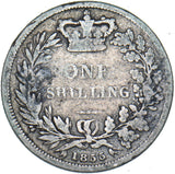 1855 Shilling - Victoria British Silver Coin