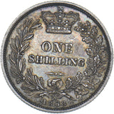 1868 Shilling (Die no. 17) - Victoria British Silver Coin - Very Nice