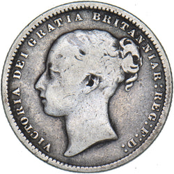 1872 Shilling (Die no. 91) - Victoria British Silver Coin