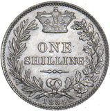 1884 Shilling - Victoria British Silver Coin - Superb