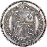 1887 Shilling - Victoria British Silver Coin - Very Nice