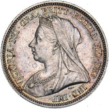 1893 Shilling - Victoria British Silver Coin - Very Nice