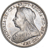 1893 Shilling - Victoria British Silver Coin - Superb