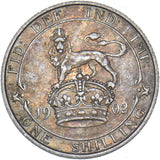 1902 Shilling - Edward VII British Silver Coin - Nice