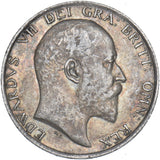1902 Shilling - Edward VII British Silver Coin - Nice