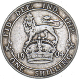 1904 Shilling - Edward VII British Silver Coin