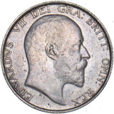 1906 Shilling - Edward VII British Silver Coin - Nice