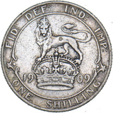 1909 Shilling - Edward VII British Silver Coin