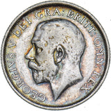1912 Shilling - George V British Silver Coin - Nice