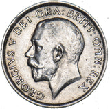 1915 Shilling - George V British Silver Coin - Very Nice
