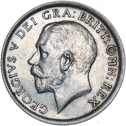 1916 Shilling - George V British Silver Coin - Very Nice