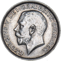1916 Shilling - George V British Silver Coin - Very Nice