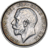 1918 Shilling - George V British Silver Coin - Nice