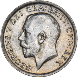 1918 Shilling - George V British Silver Coin - Nice