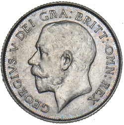 1924 Shilling - George V British Silver Coin - Nice