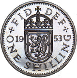 1953 Proof Scottish Shilling - Elizabeth II British  Coin - Superb