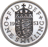 1953 English Shilling - Elizabeth II British  Coin - Superb
