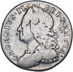 1757 Sixpence - George II British Silver Coin