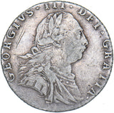 1787 Sixpence - George III British Silver Coin