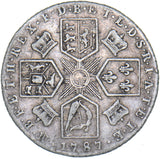 1787 Sixpence - George III British Silver Coin