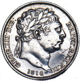 1816 Sixpence - George III British Silver Coin