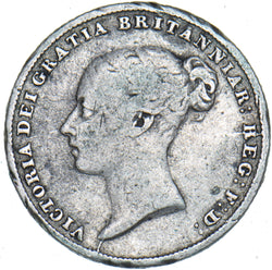 1857 Sixpence - Victoria British Silver Coin