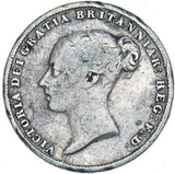 1857 Sixpence - Victoria British Silver Coin