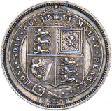 1887 Sixpence - Victoria British Silver Coin - Very Nice