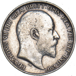1902 Sixpence - Edward VII British Silver Coin - Nice
