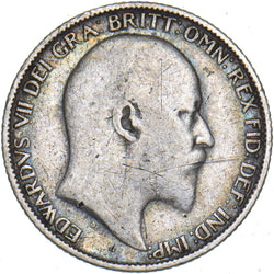1905 Sixpence - Edward VII British Silver Coin