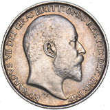 1908 Sixpence - Edward VII British Silver Coin - Nice