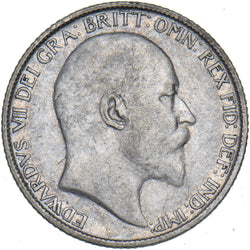1909 Sixpence - Edward VII British Silver Coin