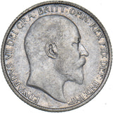 1909 Sixpence - Edward VII British Silver Coin
