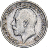 1913 Sixpence - George V British Silver Coin