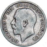1917 Sixpence - George V British Silver Coin