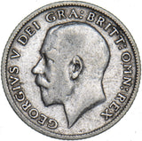 1917 Sixpence - George V British Silver Coin