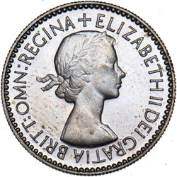 1953 Proof Sixpence - Elizabeth II British  Coin - Superb