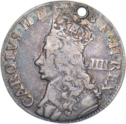 1660s Undated Maundy Fourpence (Holed) - Charles II British Silver Coin