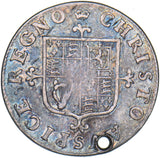 1660s Undated Maundy Fourpence (Holed) - Charles II British Silver Coin